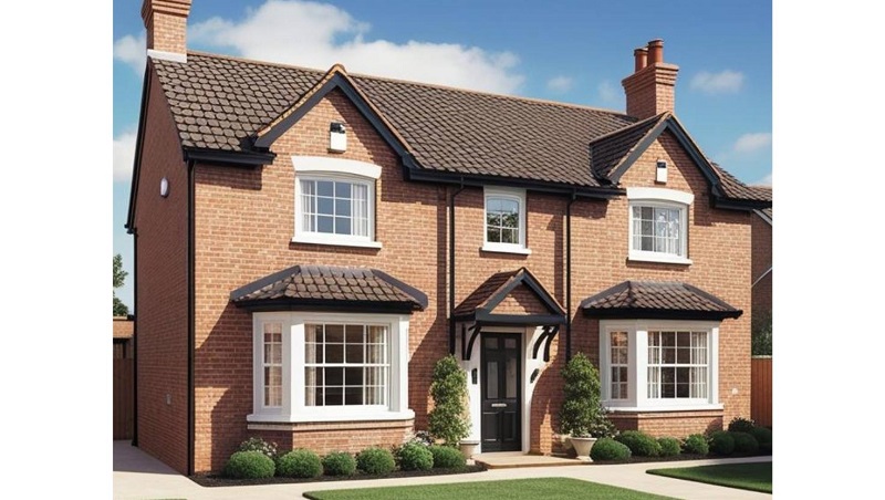 A detached house in the UK