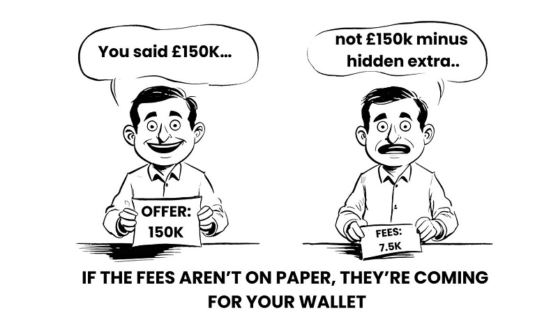 A homeowner being charged over 7500 in hidden fees