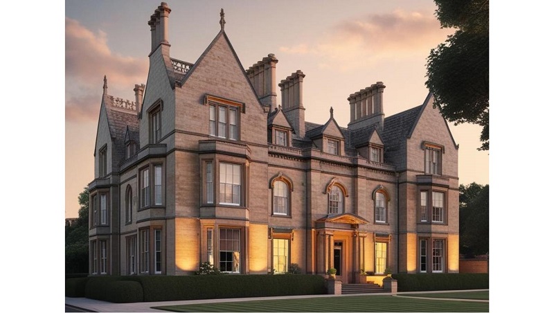 A mansion in the UK