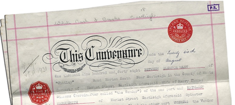 Title deeds certificate