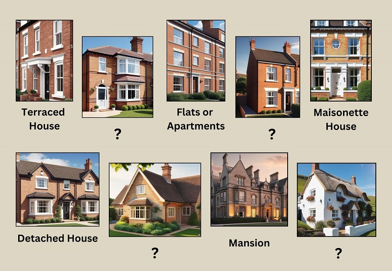 What are all the types of houses in the UK